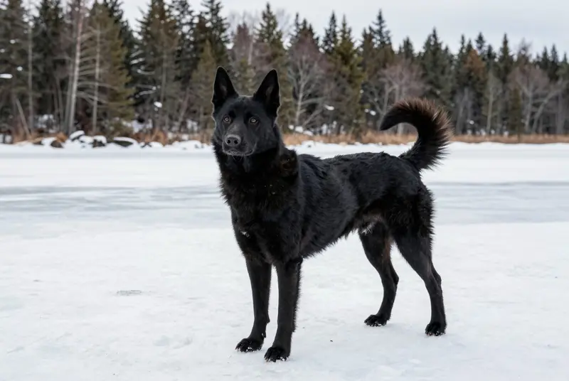 chien d'élan norvégien noir, photo 4